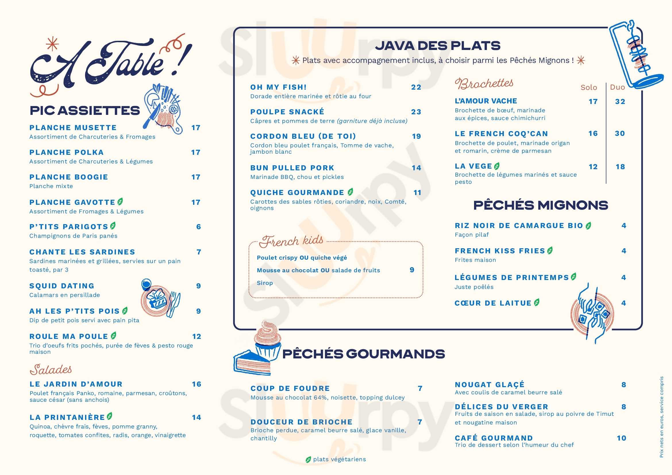 French Kiss Montpellier Montpellier Menu - 1