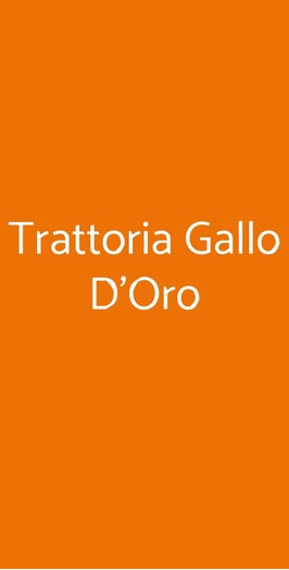 Trattoria Pizzeria Gallo D'oro Dalla Signora, Bagheria