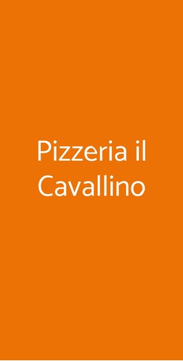 Pizzeria Il Cavallino