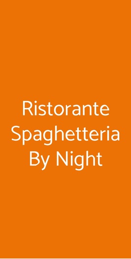 Ristorante By Night, Olbia