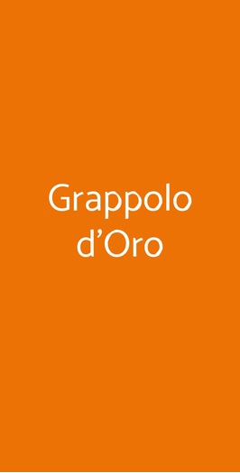 Pizzeria Al Grappolo D'oro, Montebelluna