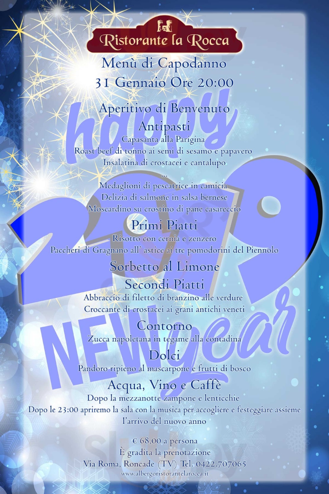 Menu capodanno 2018 2019