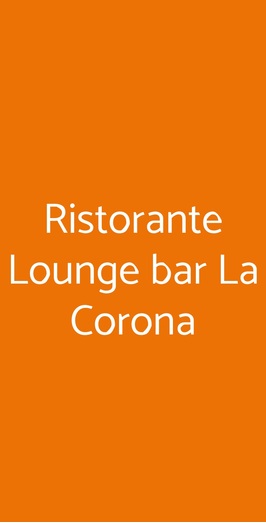 Ristorante La Corona, Olbia