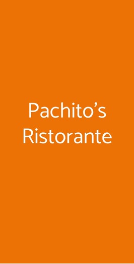 Pachitos Ristorante, Correggio