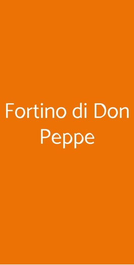 Il Fortino Di Don Peppe, Reggio Emilia