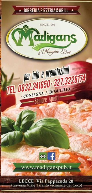 Madigans Pub - Restaurant - Grill, Lecce