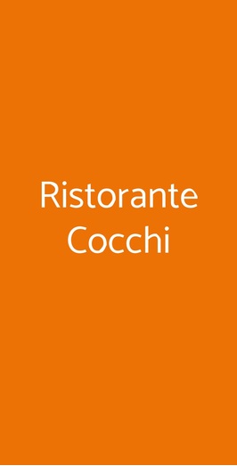 Ristorante Cocchi, Parma