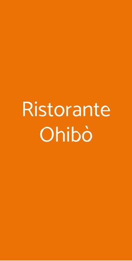 Ristorante Ohibò, Parma