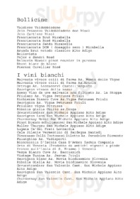 Carta dei vini