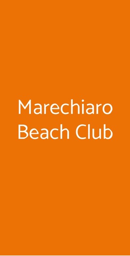 Marechiaro The Sunset Lounge, San Menaio