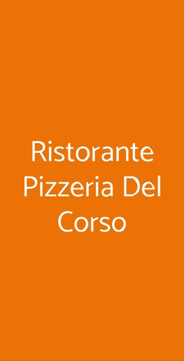 Ristorante Pizzeria Del Corso, Paestum