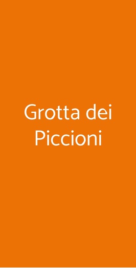 Grotta Dei Piccioni, Lancusi